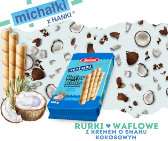 Rurki waflowe Michałki z Hanki® kokosowe